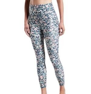 Athleta Salutation Stash Pocket II Printed 7/8 Tight POWERVITA Sz XL *EUC 657536